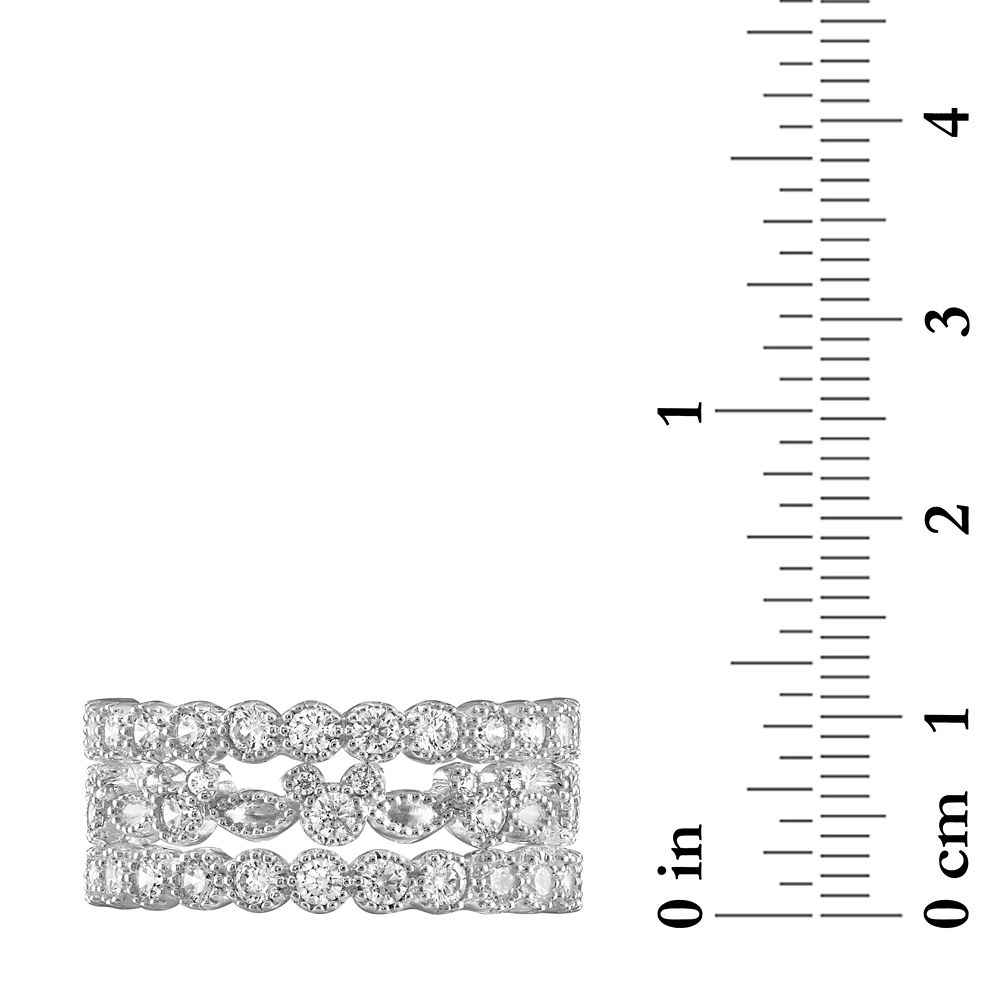 Mickey Mouse Icon Three Band Ring by Rebecca Hook