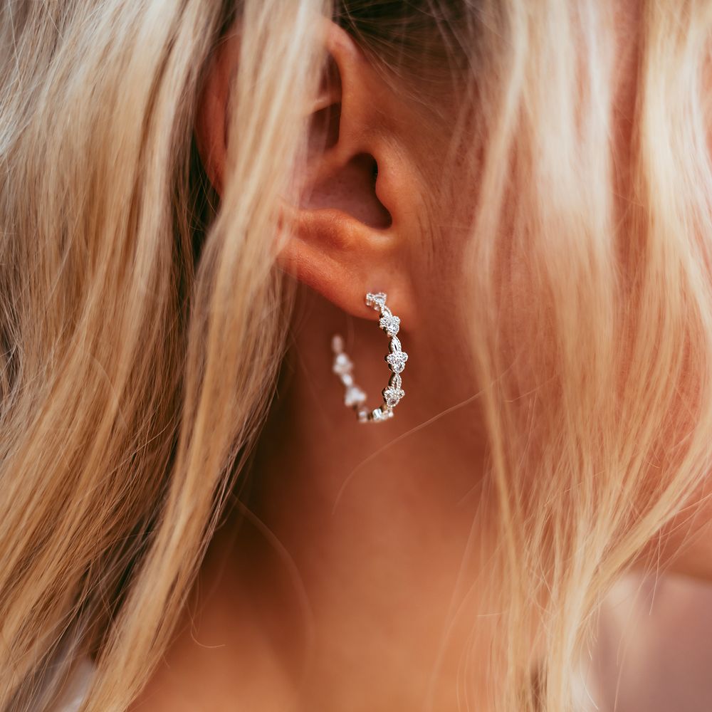 Mickey Mouse Icon Hoop Earrings by Rebecca Hook