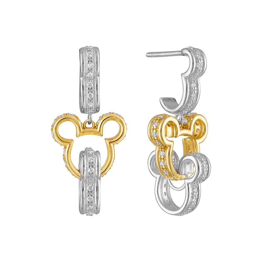 Mickey Mouse Icon Drop Earrings by Rebecca Hook