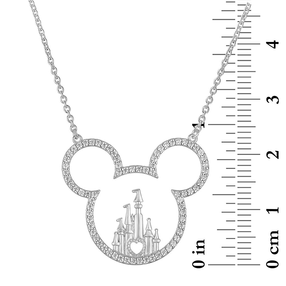 Mickey Mouse Icon Fantasyland Castle Necklace by Rebecca Hook