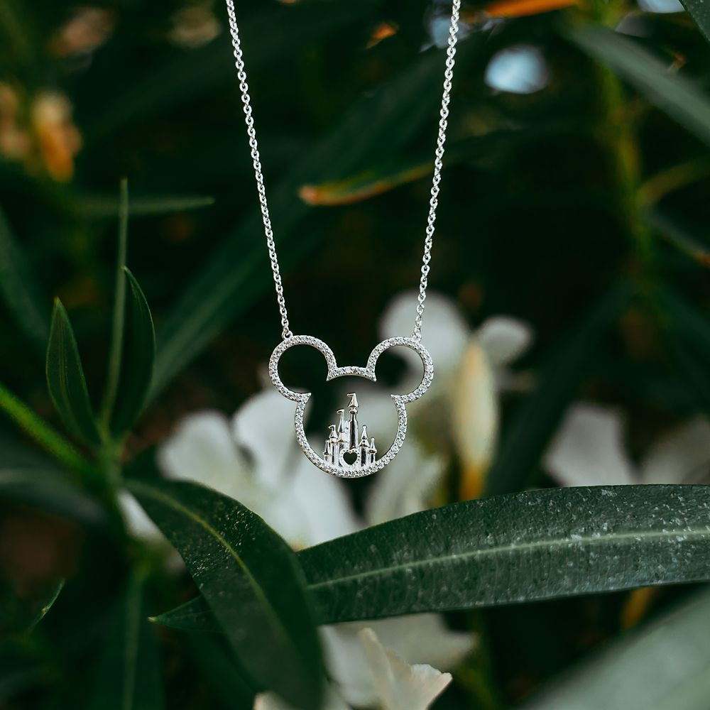 Mickey Mouse Icon Fantasyland Castle Necklace by Rebecca Hook