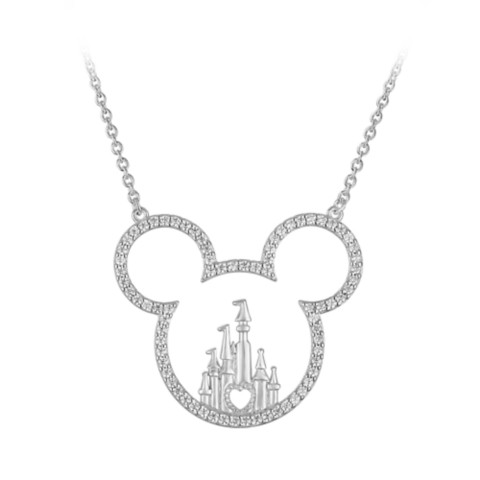 Rebecca Hook Mickey Mouse Icon Fantasyland Castle Necklace by