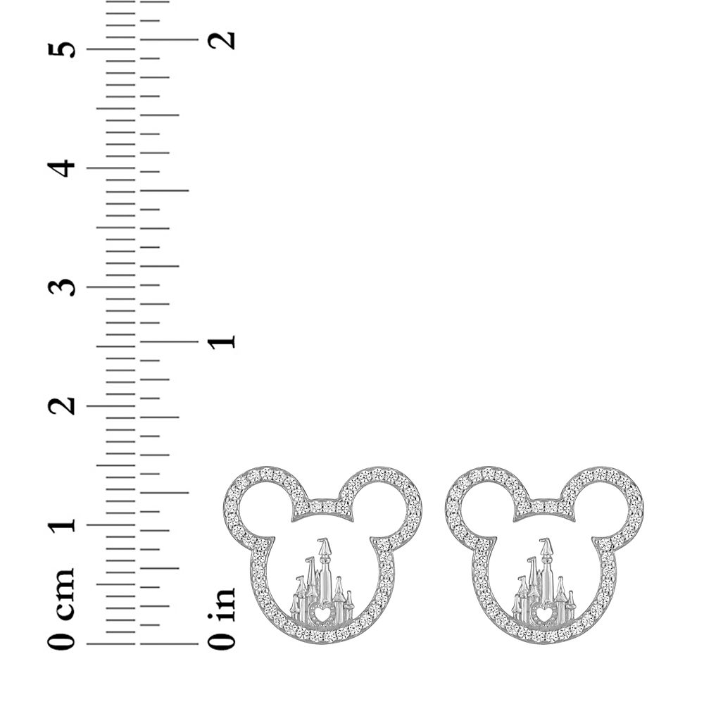 Mickey Mouse Icon Fantasyland Castle Earrings by Rebecca Hook