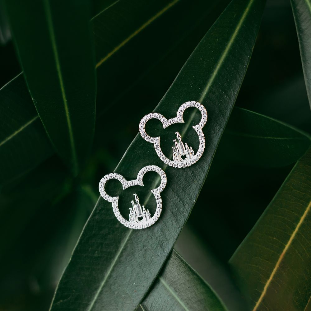 Mickey Mouse Icon Fantasyland Castle Earrings by Rebecca Hook