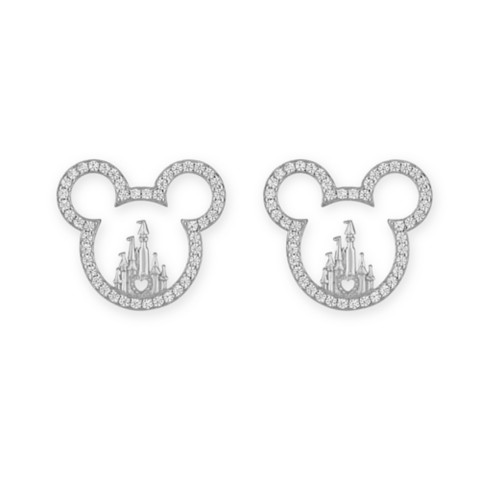 Rebecca Hook Mickey Mouse Icon Fantasyland Castle Earrings by