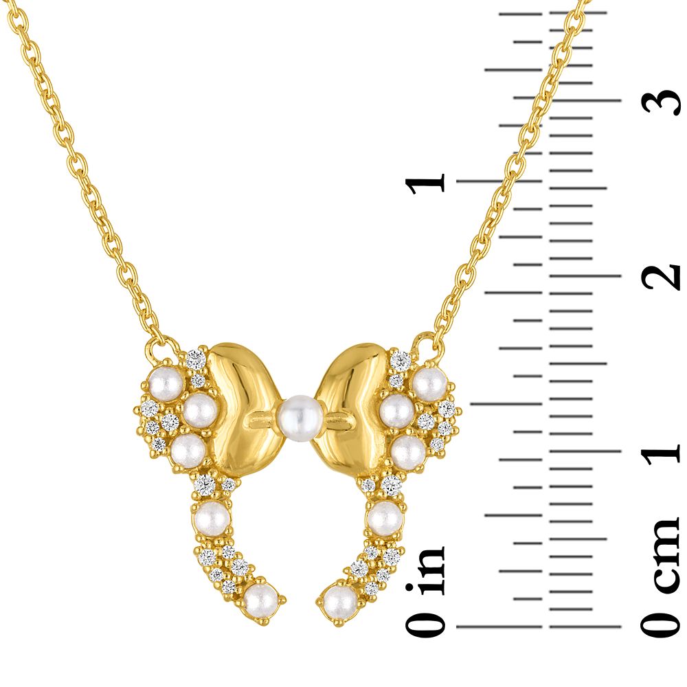 Minnie Mouse Swarovski Pearls Ear Headband Necklace by Rebecca Hook