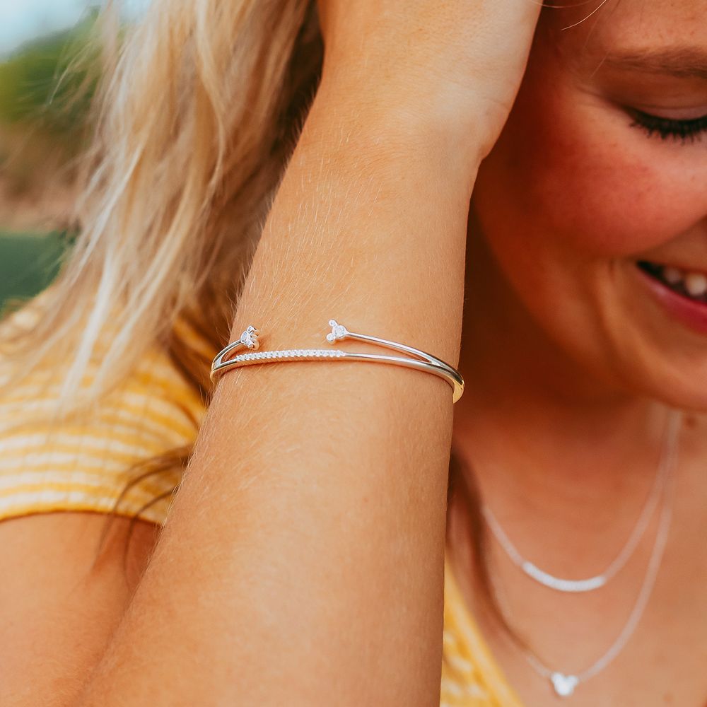 Mickey Mouse Crisscross Cuff Bracelet by Rebecca Hook