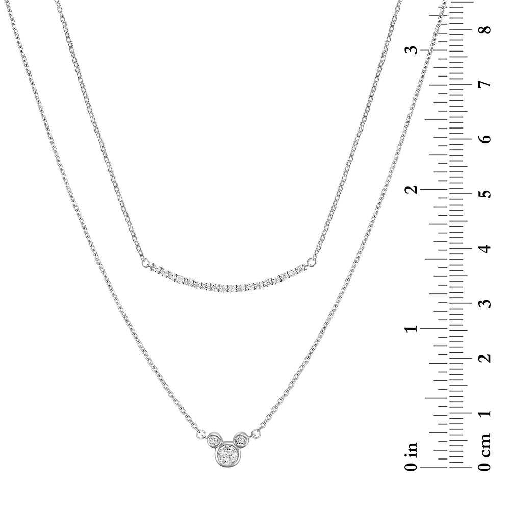 Mickey Mouse Icon Layered Necklace by Rebecca Hook