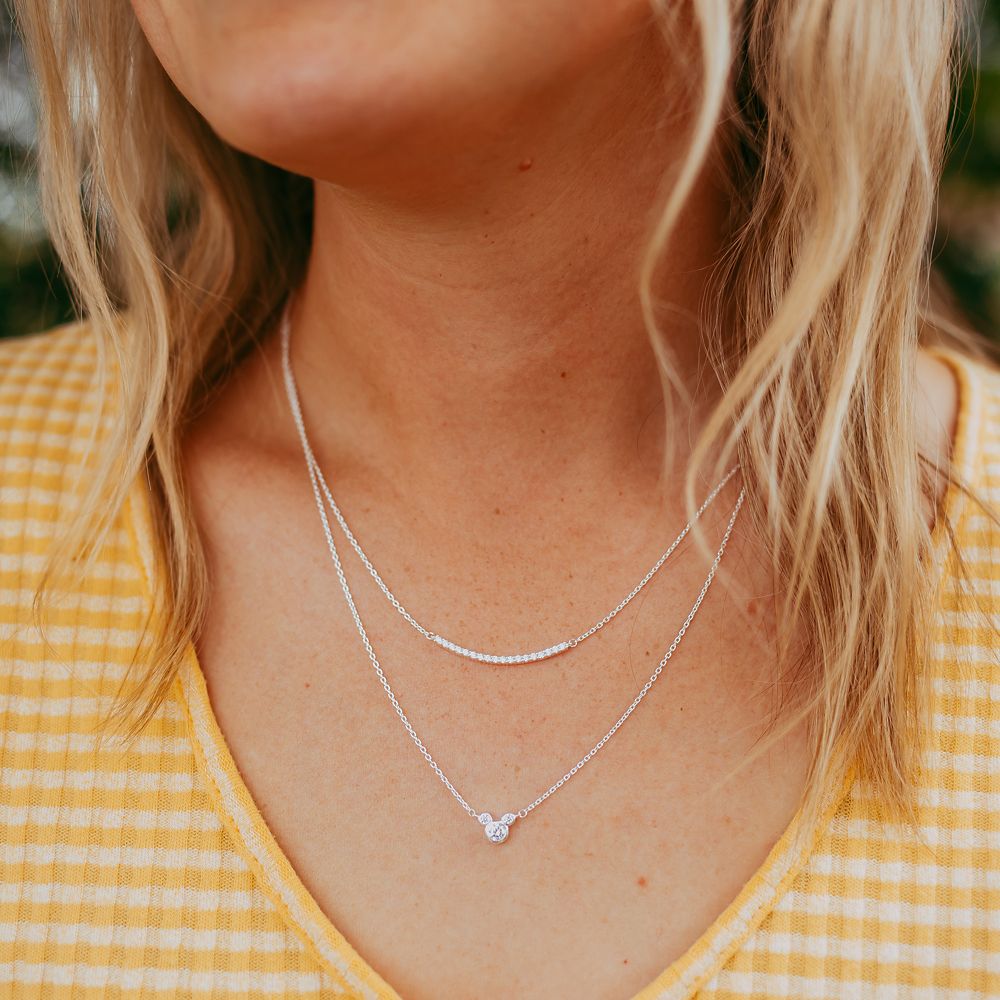 Mickey Mouse Icon Layered Necklace by Rebecca Hook