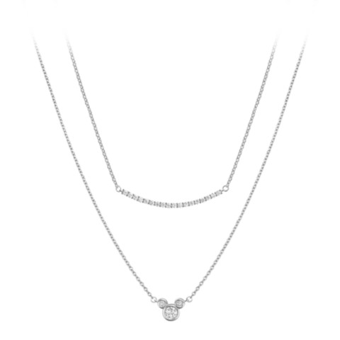 Rebecca Hook Mickey Mouse Icon Layered Necklace by