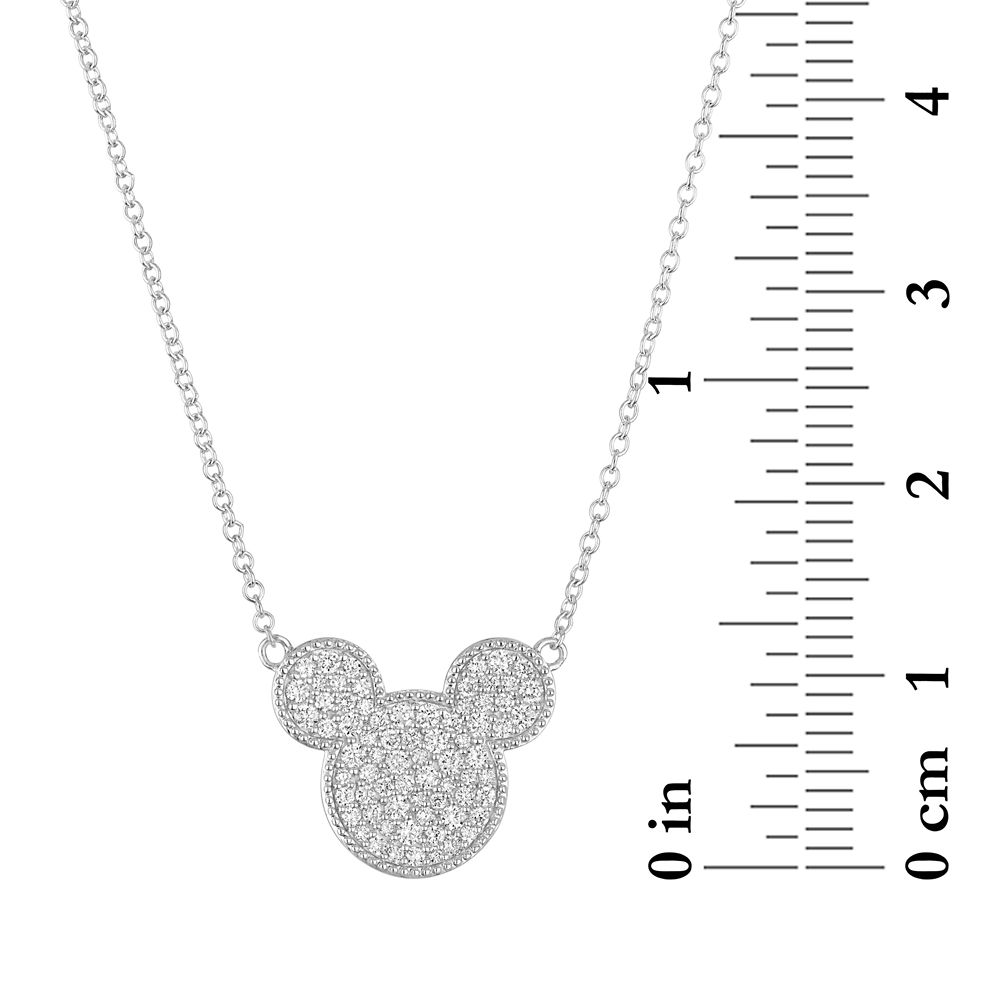Mickey Mouse Icon Pav&eacute; Diamond Necklace by Rebecca Hook