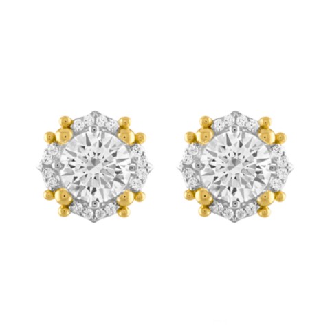 Rebecca Hook Mickey Mouse Icon Solitaire Earrings by