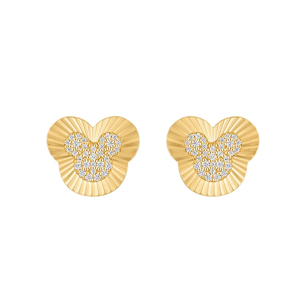 Mickey Mouse Icon Ridged Earrings by Rebecca Hook Official shopDisney