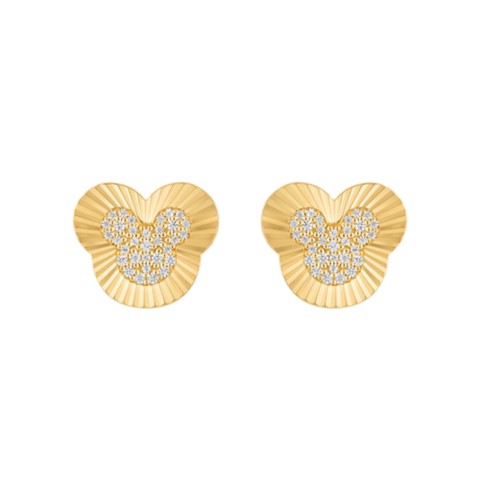 Rebecca Hook Mickey Mouse Icon Ridged Earrings by