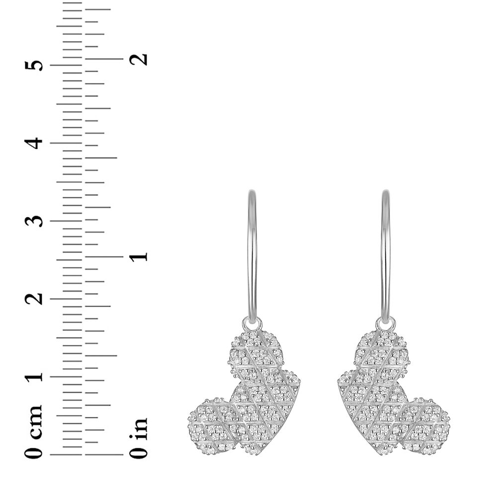 Mickey Mouse Ear Hat Sterling Silver Earrings by Rebecca Hook