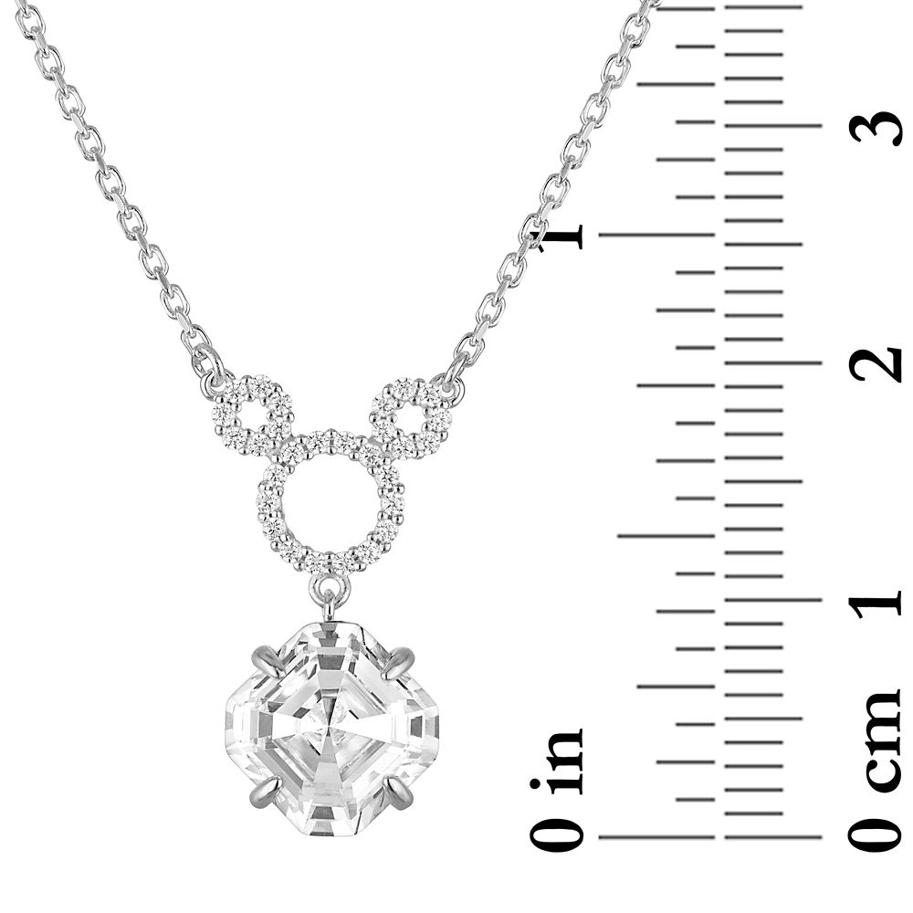 Mickey Mouse Icon Swarovski Crystal Necklace by Rebecca Hook
