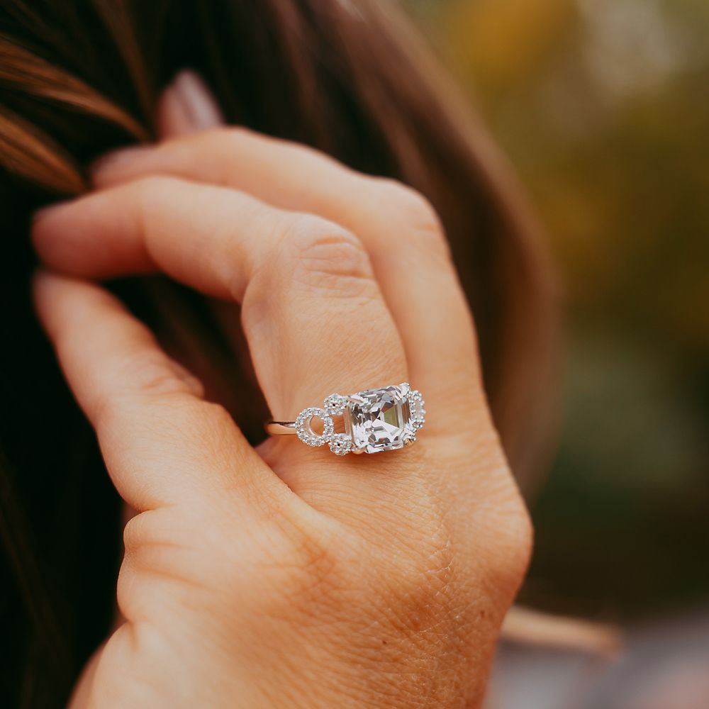 Mickey Mouse Icon Swarovski Crystal Ring by Rebecca Hook