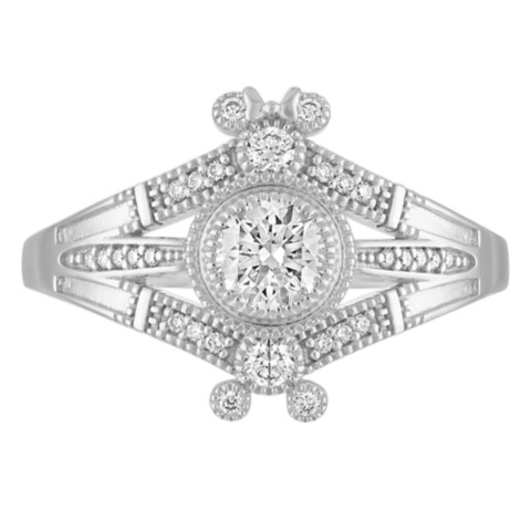 Rebecca Hook Mickey Mouse Icon Diamond Ring by Rebecca Hook – White Gold