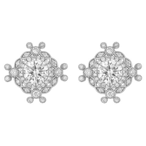 Rebecca Hook Mickey Mouse Icon Diamond Earrings by