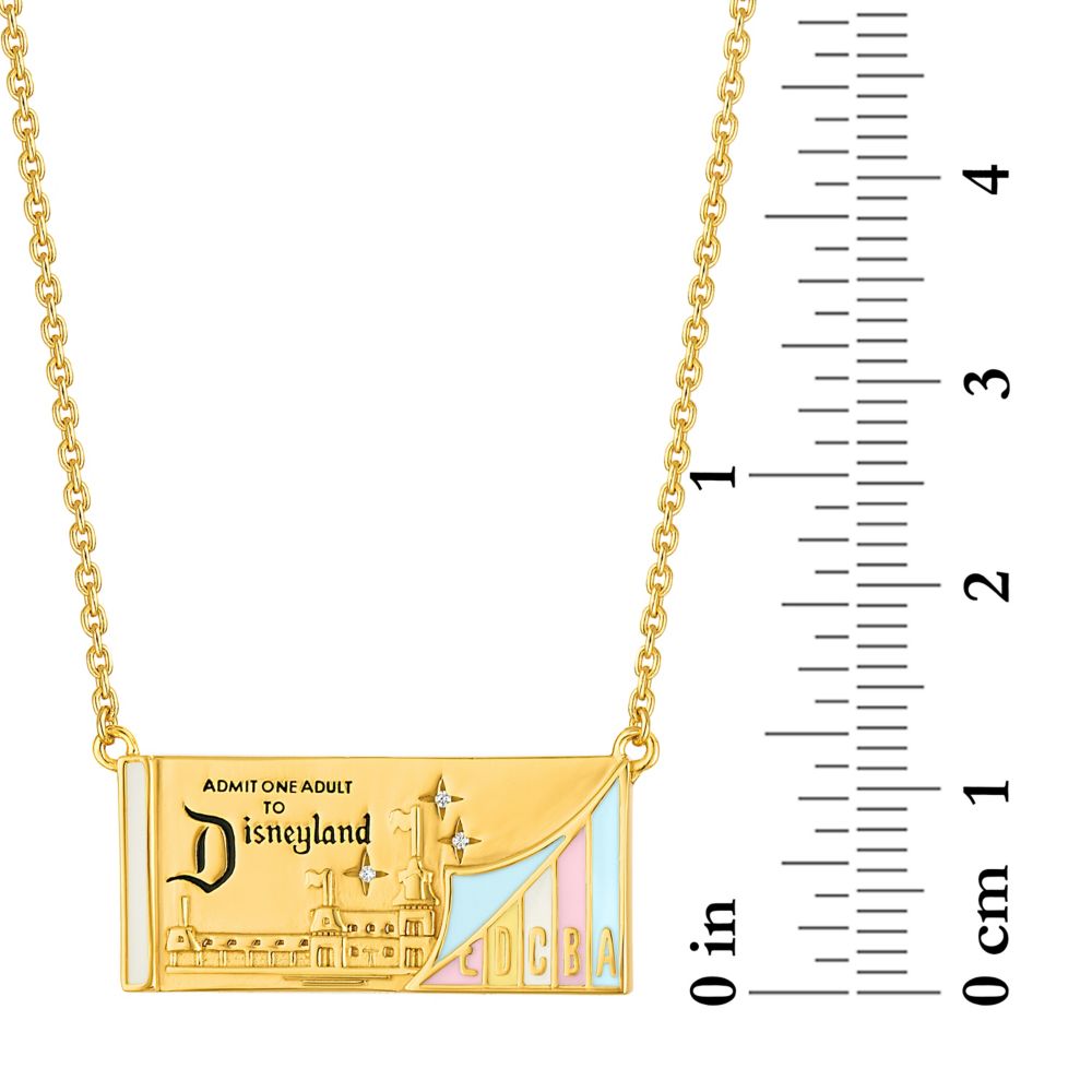 Disneyland Ticket Book Charm Necklace by Rebecca Hook