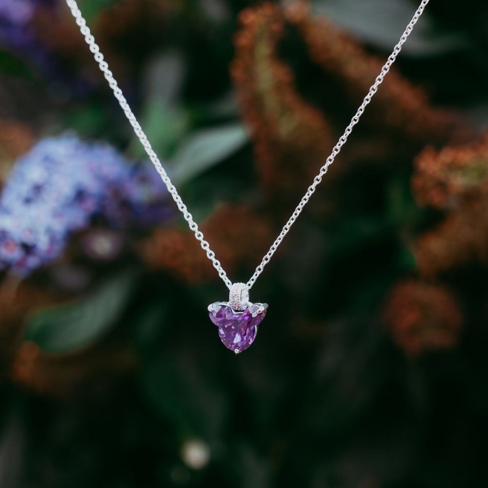 Mickey Mouse Icon Birthstone Necklace by Rebecca Hook