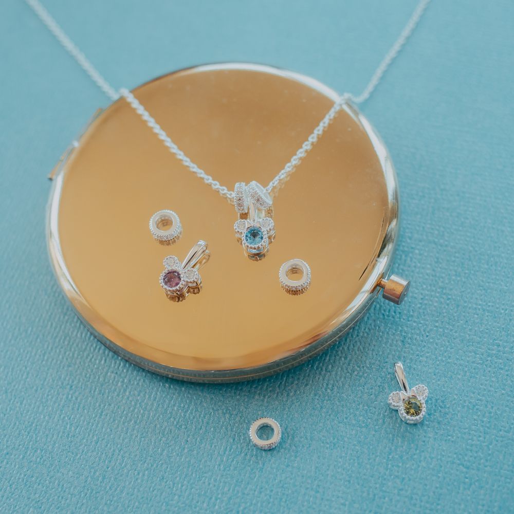 Mickey Mouse Icon Birthstone Charm by Rebecca Hook