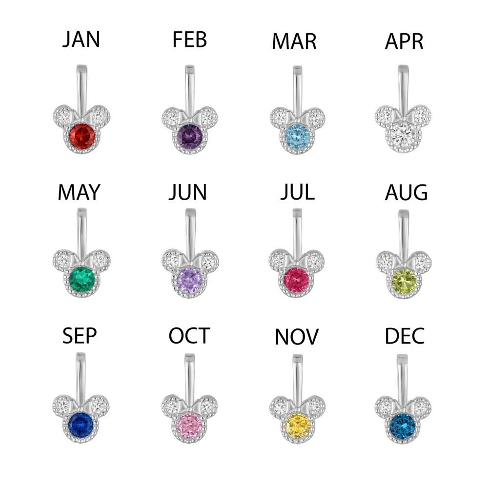 Minnie Mouse Birthstone Charm by Rebecca Hook