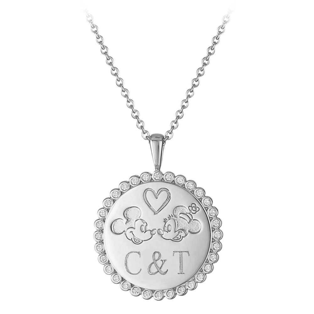 Mickey and Minnie Mouse Necklace by Rebecca Hook &ndash; Personalized