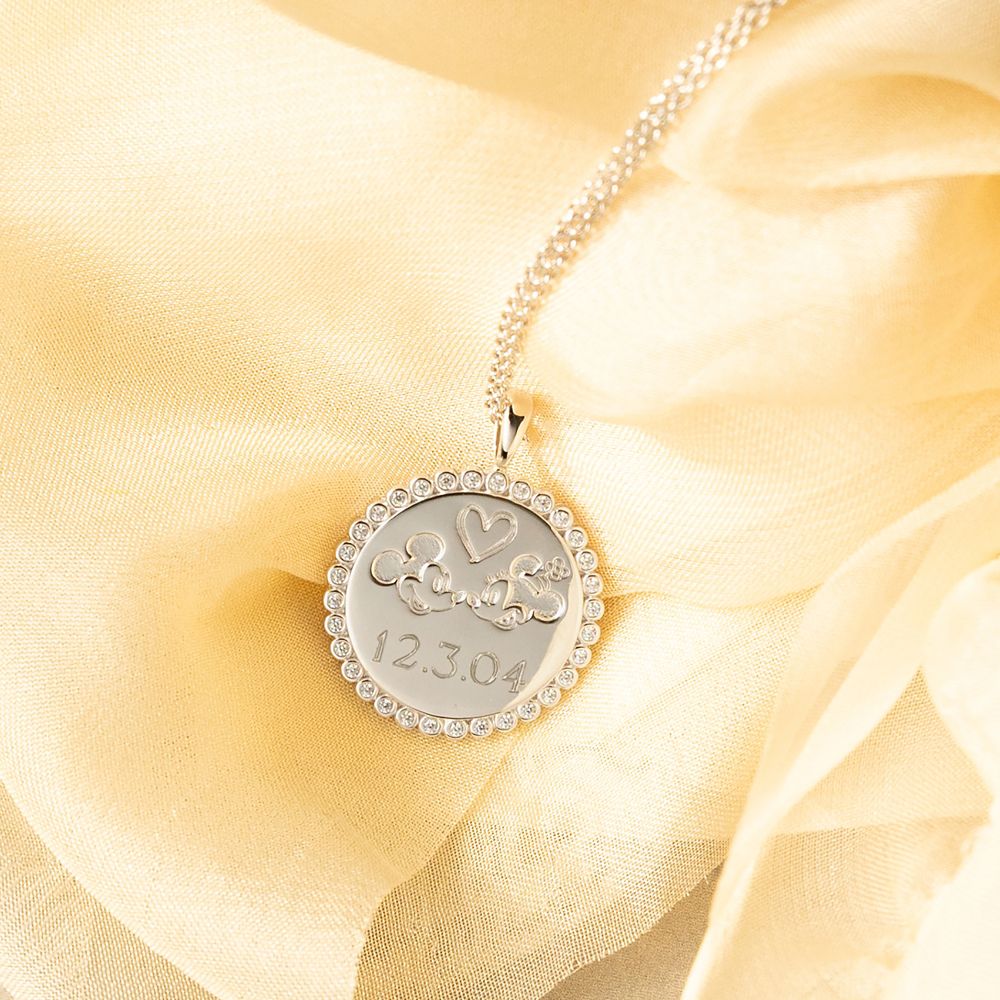 Mickey and Minnie Mouse Necklace by Rebecca Hook &ndash; Personalized