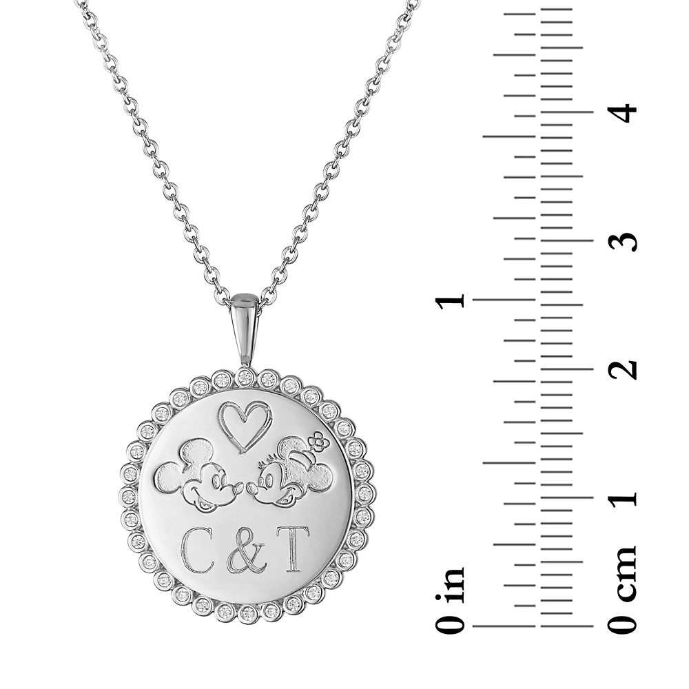 Mickey and Minnie Mouse Necklace by Rebecca Hook &ndash; Personalized