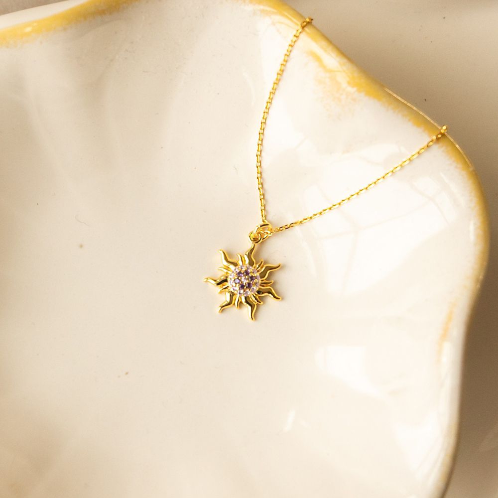 Rapunzel Corona Sun Necklace by Rebecca Hook &ndash; Tangled