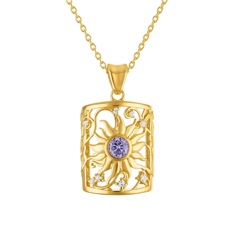 Rapunzel Corona Sun Filigree Necklace by Rebecca Hook &ndash; Tangled