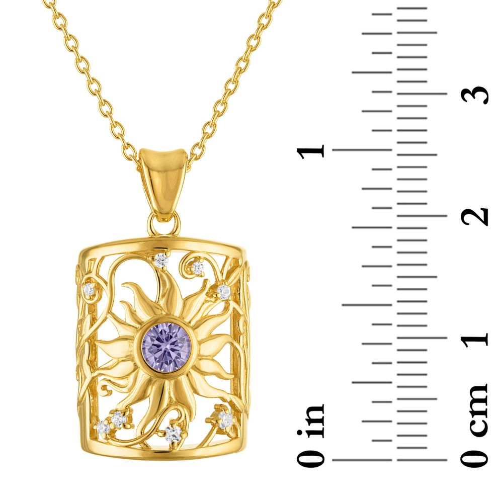 Rapunzel Corona Sun Filigree Necklace by Rebecca Hook &ndash; Tangled