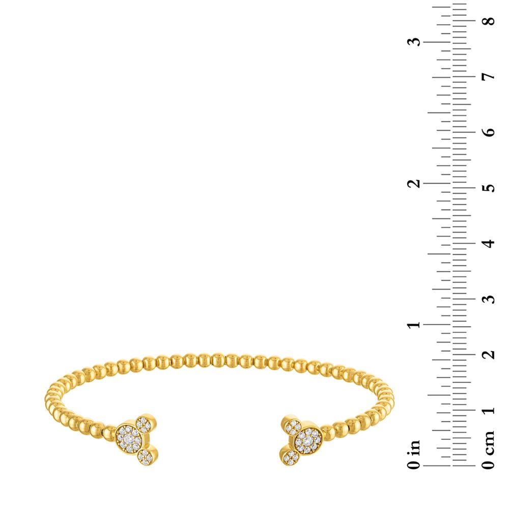 Mickey Mouse Icon Cuff Bracelet by Rebecca Hook