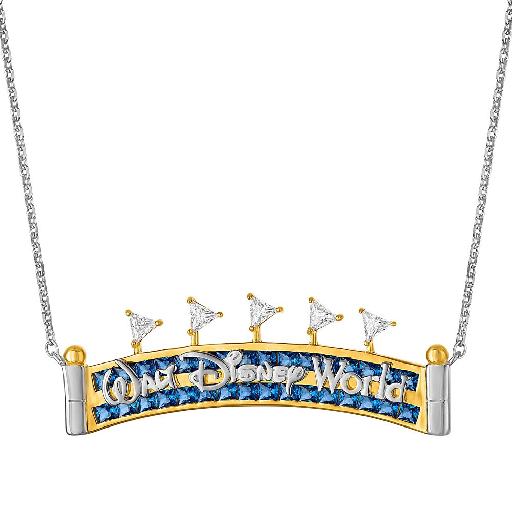Walt Disney World Marquee Pendant Necklace by Rebecca Hook