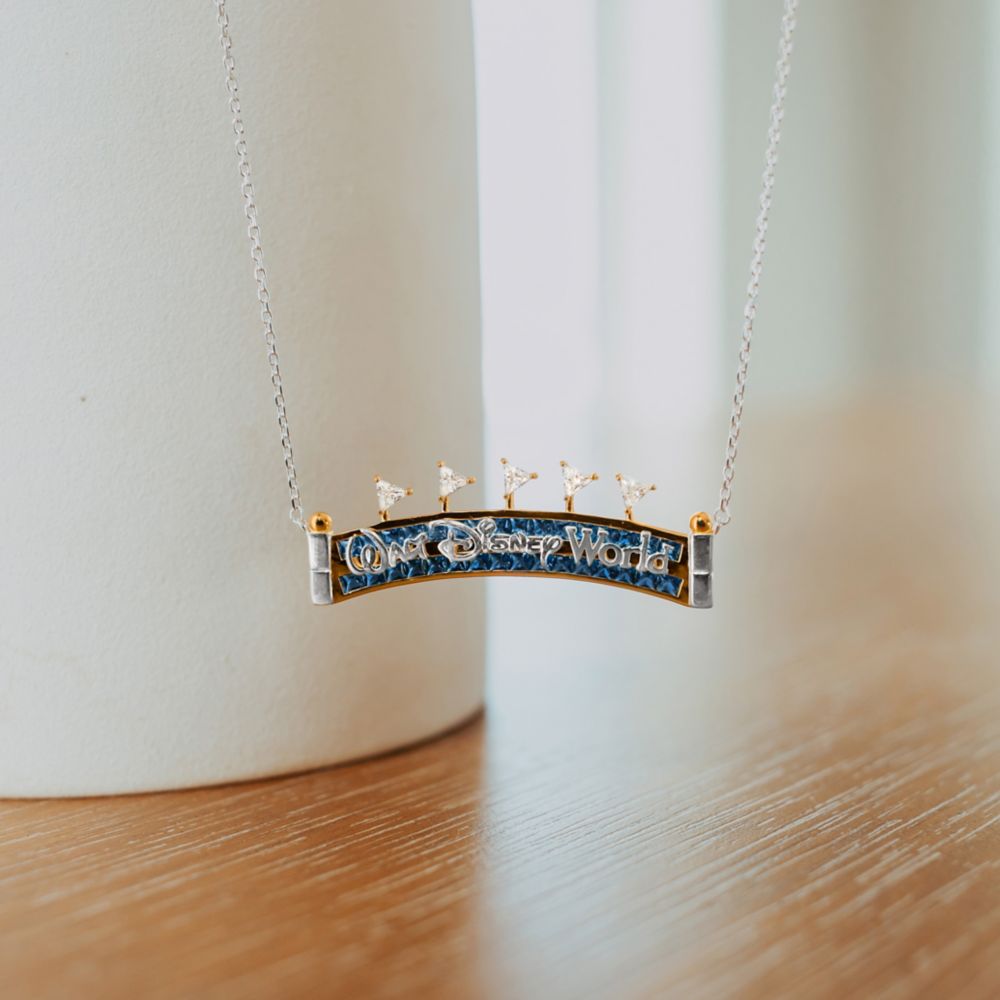 Walt Disney World Marquee Pendant Necklace by Rebecca Hook