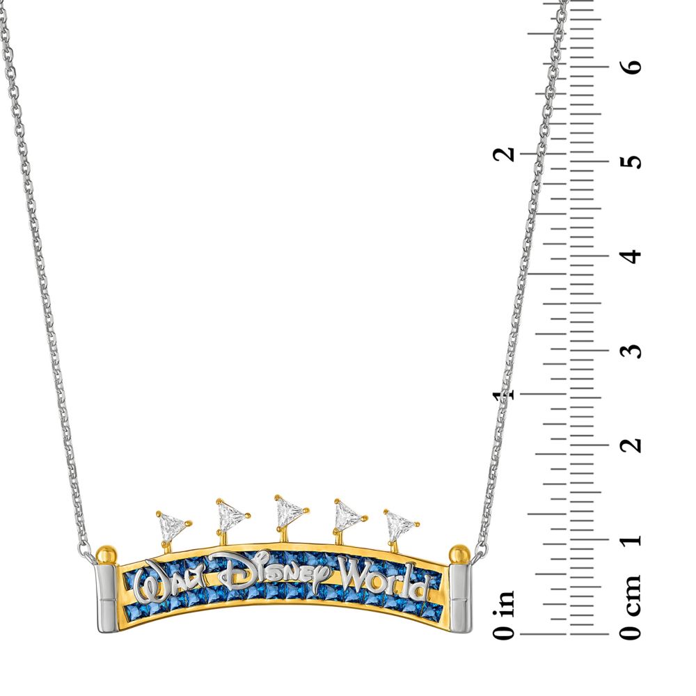 Walt Disney World Marquee Pendant Necklace by Rebecca Hook