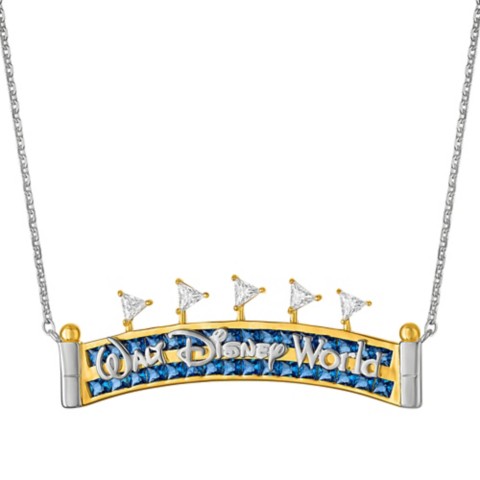Rebecca Hook Walt Disney World Marquee Pendant Necklace by