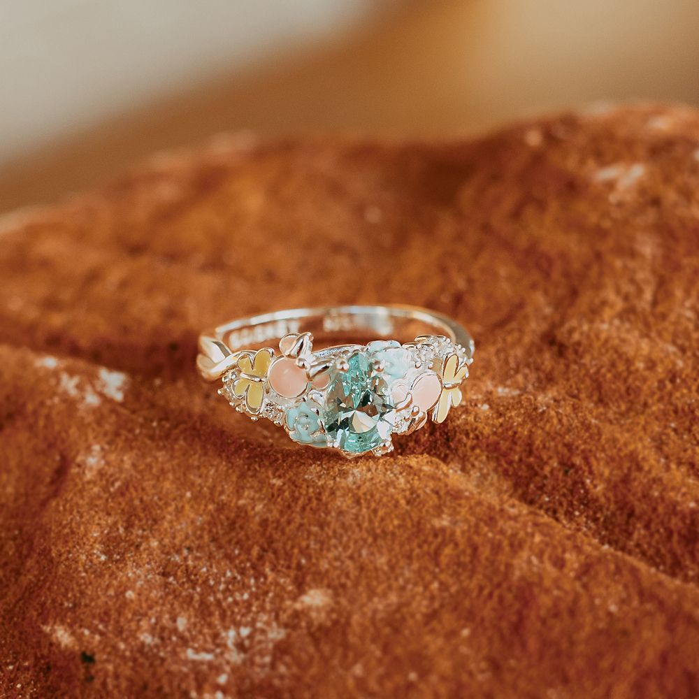 Minnie Mouse Icon Floral Ring by Rebecca Hook