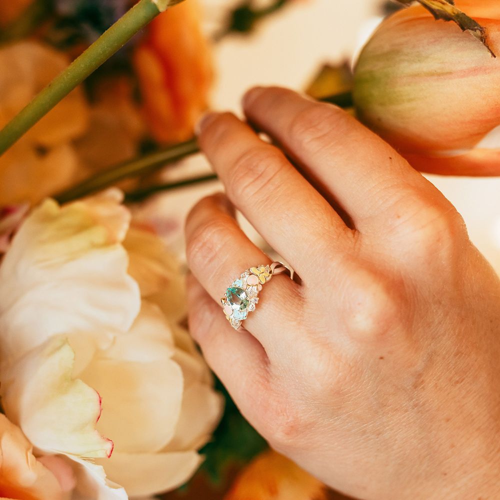 Minnie Mouse Icon Floral Necklace by Rebecca Hook