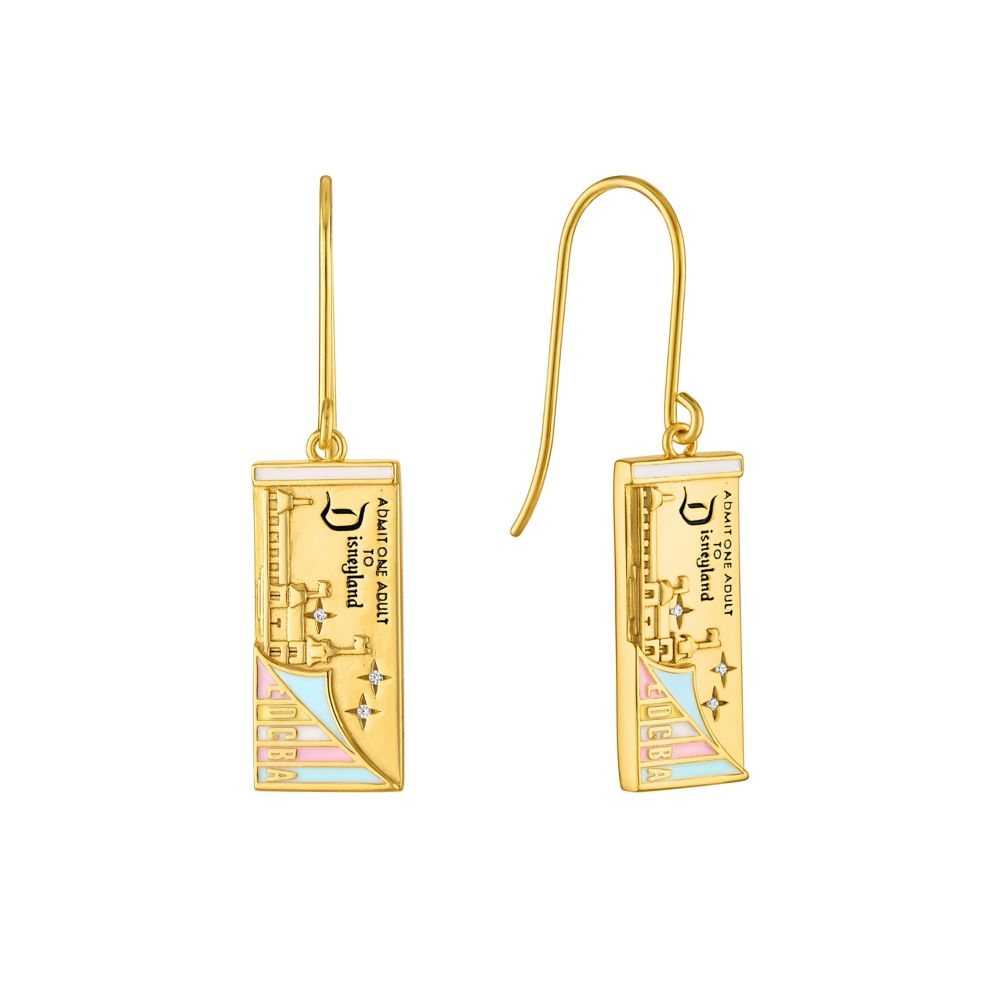 Disneyland Ticket Book Earrings by Rebecca Hook