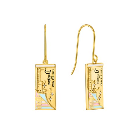 Rebecca Hook Disneyland Ticket Book Earrings by