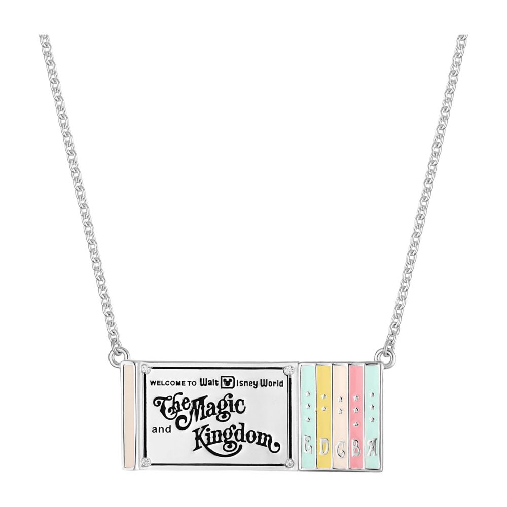 Walt Disney World Ticket Book Necklace by Rebecca Hook