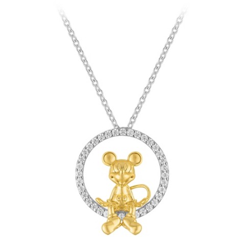 Rebecca Hook Mickey Mouse Seated Fixed Pendant Necklace by