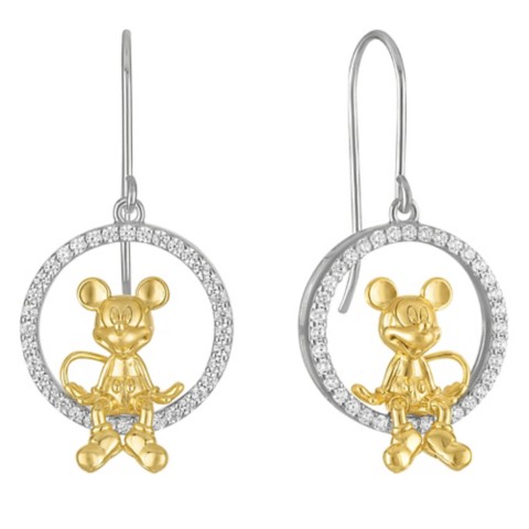 Rebecca Hook Mickey Mouse Seated Earrings by