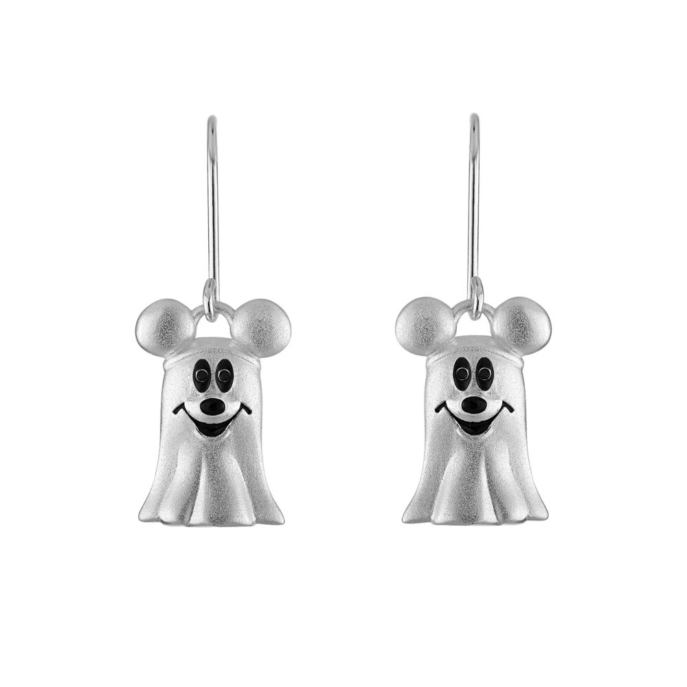 Mickey Mouse Ghost Earrings by Rebecca Hook