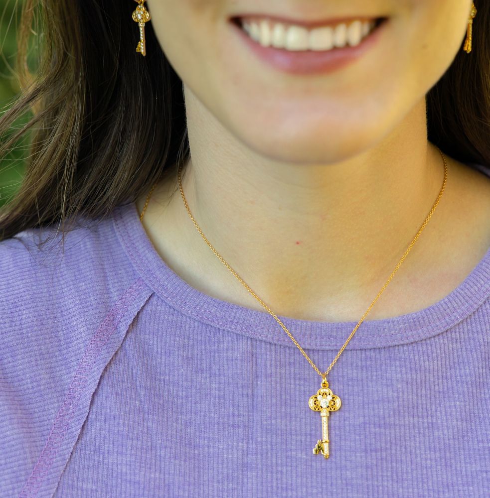 Mickey Mouse Icon Key Necklace by Rebecca Hook