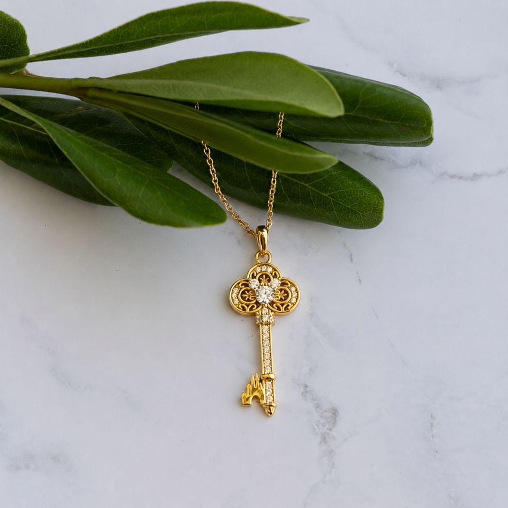 Mickey Mouse Icon Key Necklace by Rebecca Hook
