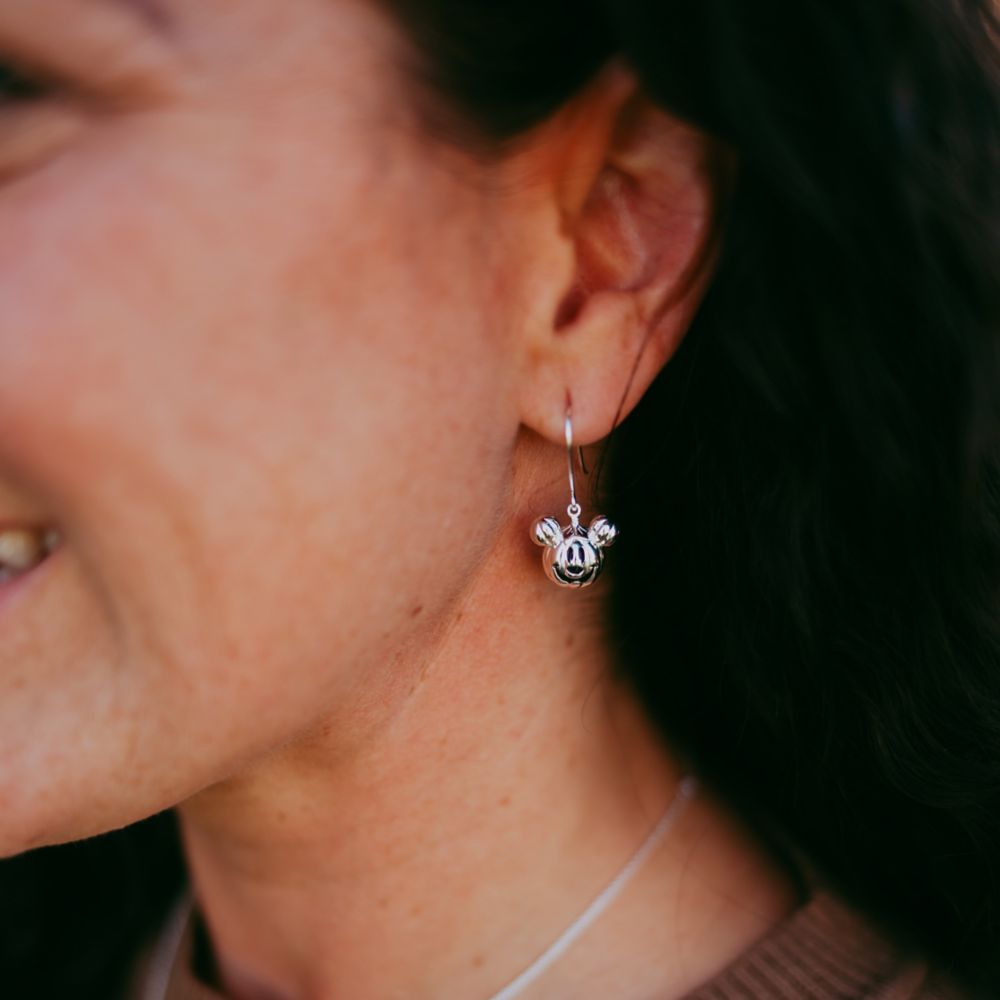 Mickey Mouse Jack-o'-Lantern Dangle Earrings by Rebecca Hook