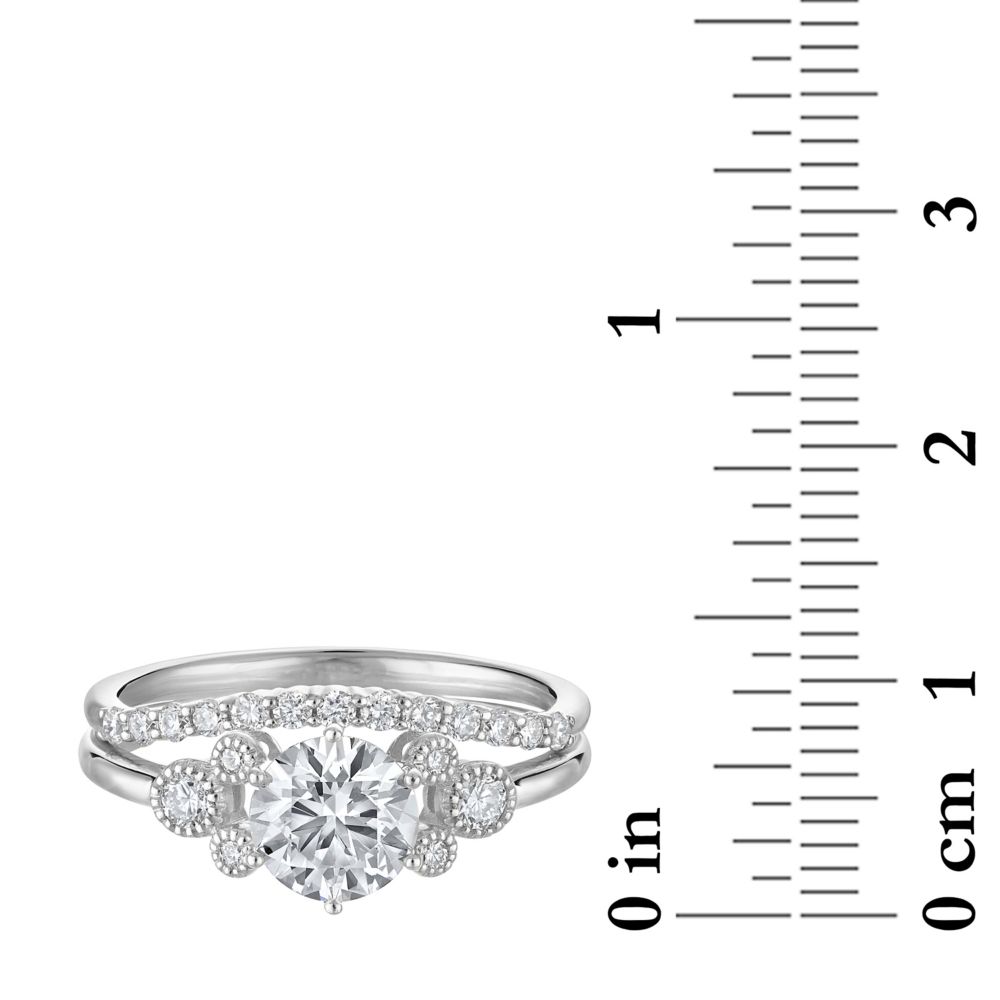 Mickey Mouse Icon Diamond Engagement Ring by Rebecca Hook &ndash; White Gold